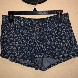 F21 Size 27 Floral Jean Shorts